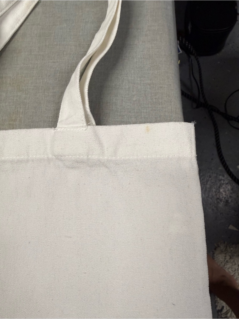 Canvas Bridal Tote Bag "Best day ever" Gold Print - Getting Ready / Day of Bag - Picture 3 of 8
